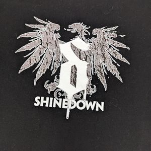 Shinedown Men's Concert Tee Black With Band Logo on Front Medium